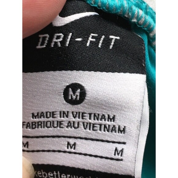 Nike Shorts Women's Size Medium Blue Green Athletic Dri-Fit - Picture 5 of 6